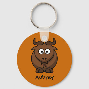 Wild wildebeest keychain