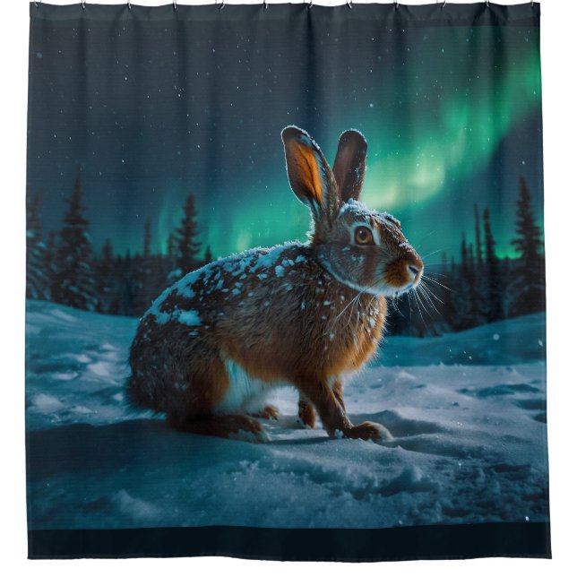 Wild Winter Hare & Aurora Wildlife Design (Front)
