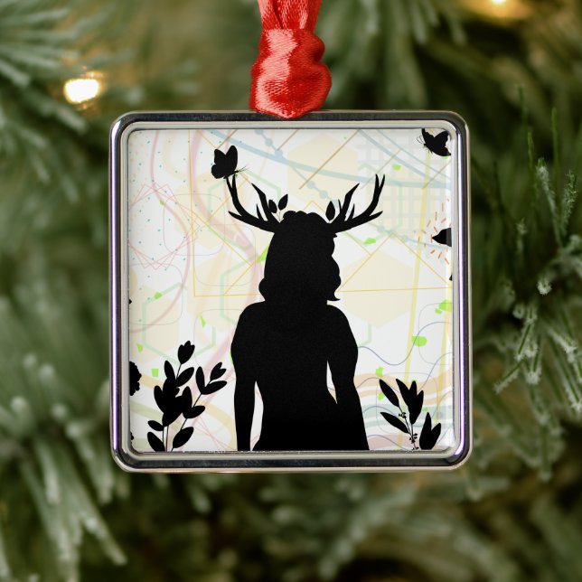 Wild With Nature Metal Ornament (Tree)