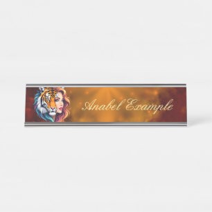 Wild Within – Tiger Spirit Goddess.  Desk Name Plate