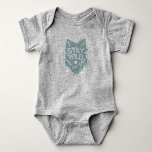 Wild Wolf Baby Bodysuit
