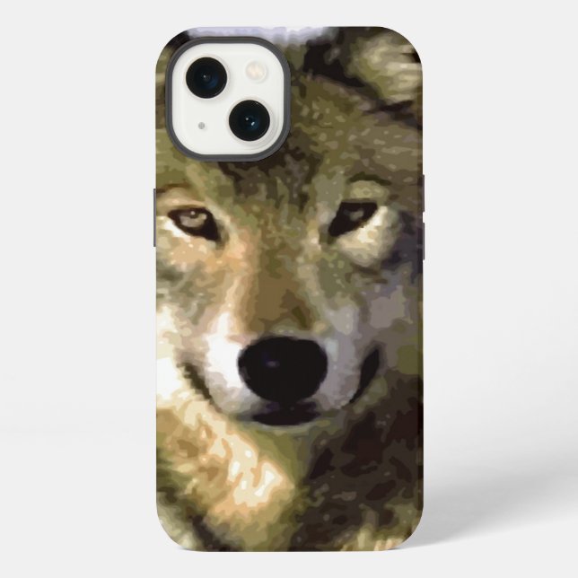 Wild Wolf Eyes iPhone Case (Back)