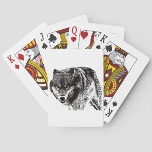 Wild Wolf Playing Cards
