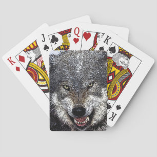 Wild Wolf Playing Cards