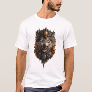 Wild Wolf Power T-Shirt – Strong Animal Design