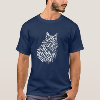 Wild Wolf – Vintage Ink Line Art Wildlife Design T-Shirt
