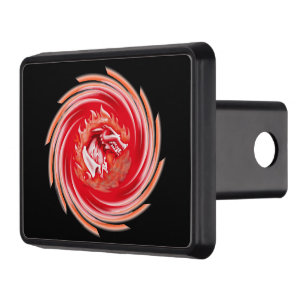 Wild Wolf Whirling black hitch cover receiver