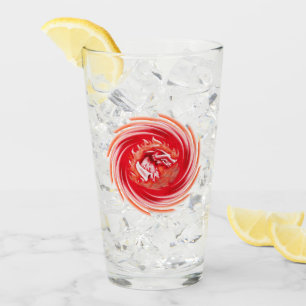 Wild Wolf Whirling glass tumbler