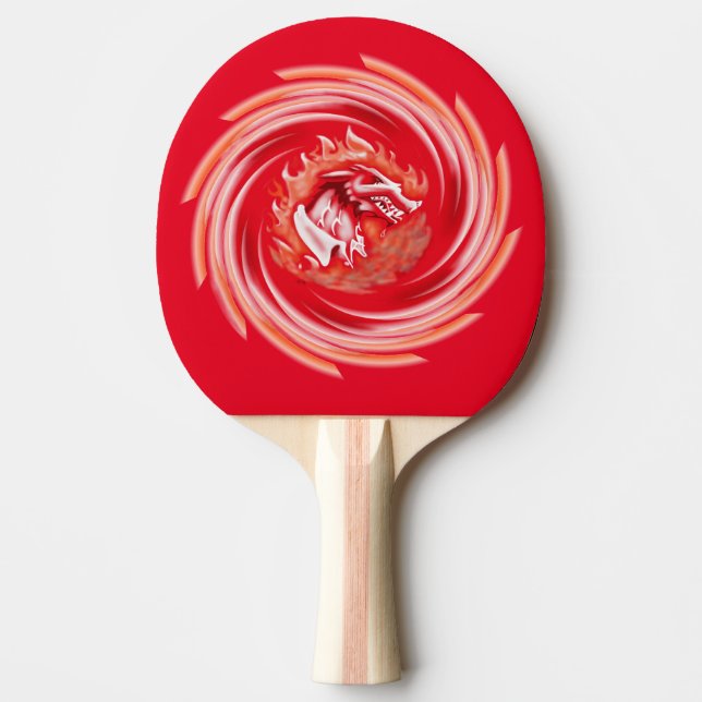 Wild Wolf Whirling ping pong paddle (Front)