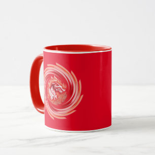 Wild Wolf Whirling red combo mug