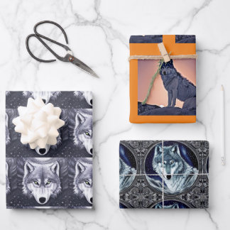 Wild Wolf Wrapping Sheets