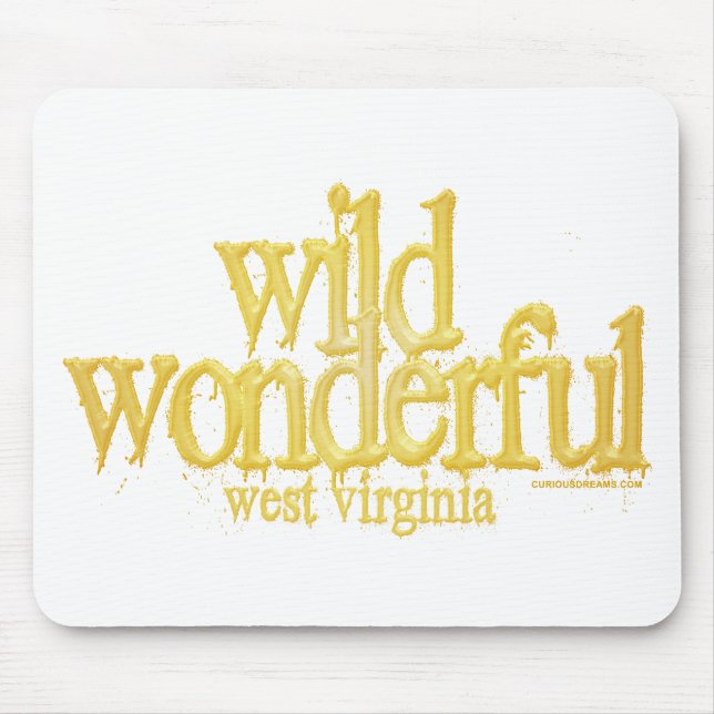 Wild Wonderful West Virginia-Yellow Mouse Pad (Front)