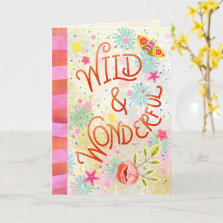 Wild & Wonderful – Whimsical Hand Lettering Card
