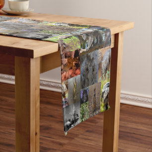 Wild Wonders: Captivating Australian Photo Collage Short Table Runner