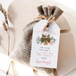 Wild Woodland Kids' Birthday Favour Tags<br><div class="desc">Thank your party guests with these adorable tags that are perfect for attaching to party favours or goodie bags. Cute boho woodland animal design features a sweet smiling baby bear cub with long eyelashes and a feather headband in soft boho pastel colours. "Thank You - we hope you had a...</div>