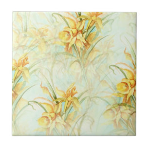 Wild Yellow Flowers Tile