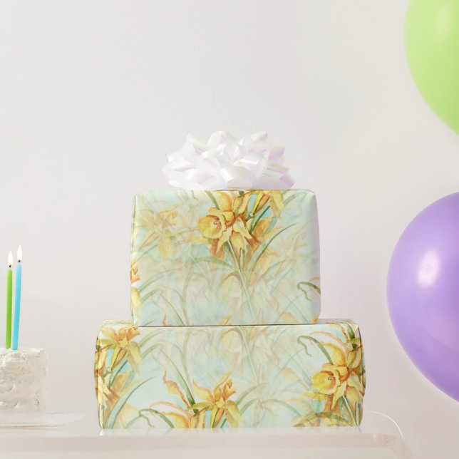 Wild Yellow Flowers Wrapping Paper (Party Gifts)