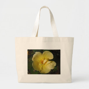 Wild Yellow Rose Large Tote Bag