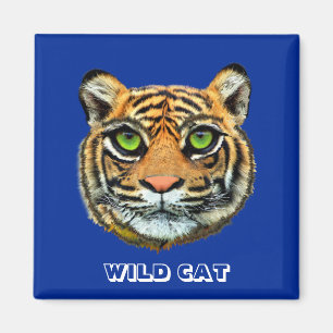 Wild Young Tiger Face Magnet