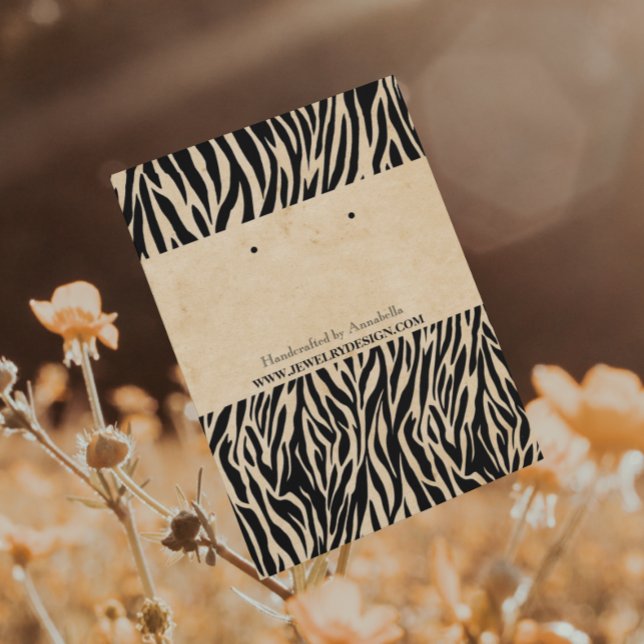Wild Zebra Pattern Vintage Flair Earring Holder (Creator Uploaded)