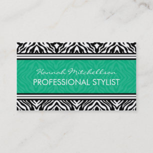 Wild Zebra Professional Business Cards
