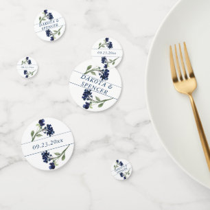 Wildbloom   Classic Blue Bohemian Garden Wedding Confetti