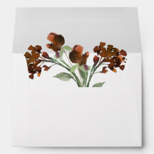 Wildbloom   Terracotta Orange Bohemian Address Envelope