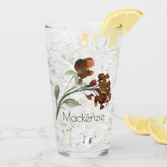 Wildbloom | Terracotta Orange Bohemian Custom Glass (Back Ice)