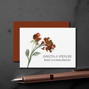 Wildbloom Terracotta Orange Bohemian Details Enclosure Card