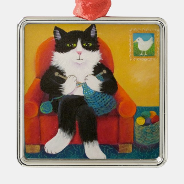 Wildboy Knits! Metal Ornament (Front)