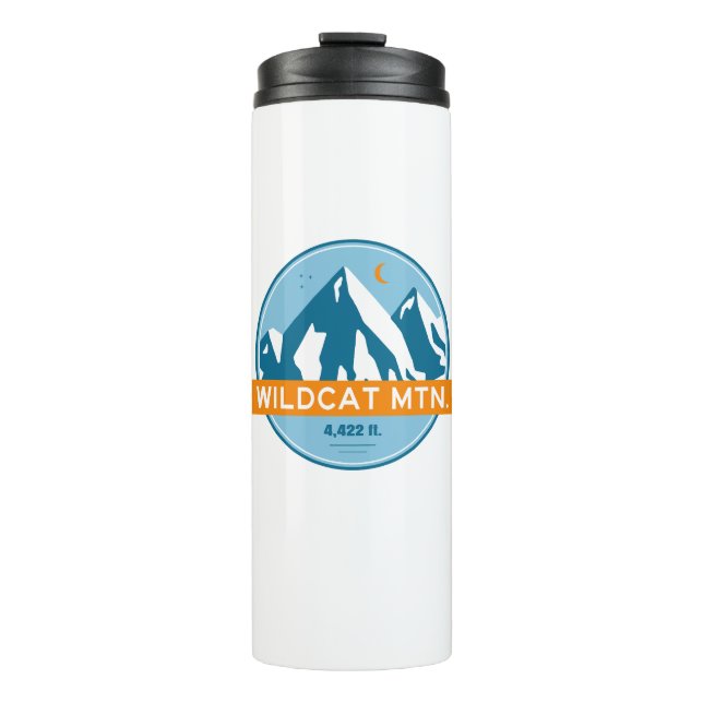 Wildcat Mountain New Hampshire Stars Moon Thermal Tumbler (Front)
