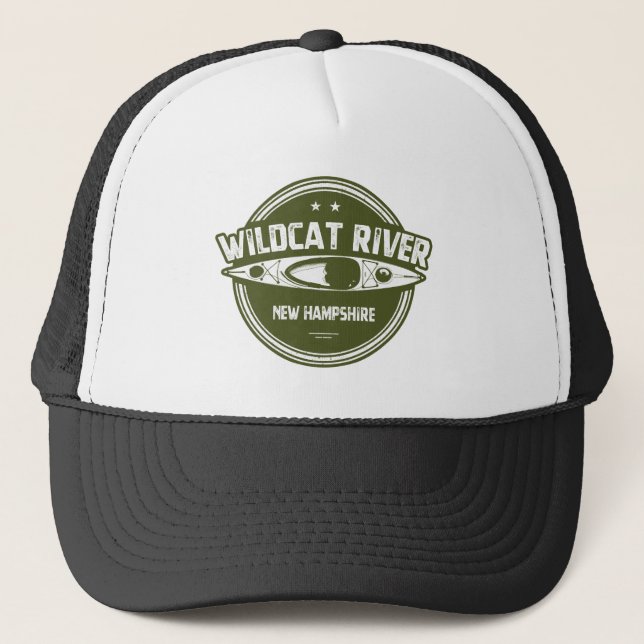 Wildcat River New Hampshire Kayak Trucker Hat (Front)