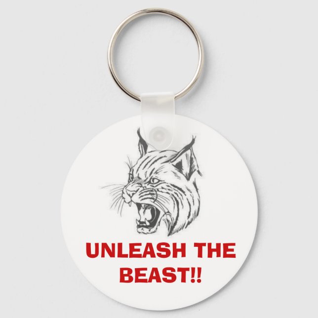 wildcat, UNLEASH THE BEAST!! Keychain (Front)