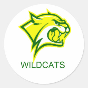 WILDCATS CLASSIC ROUND STICKER