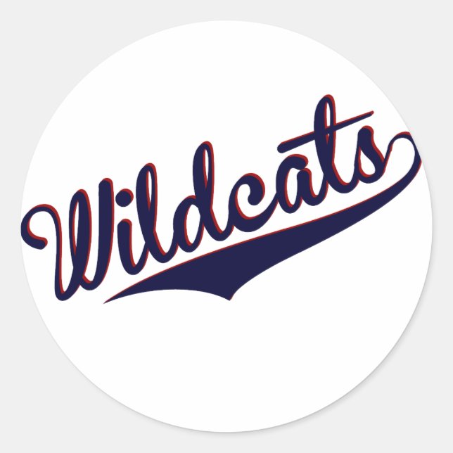 Wildcats Classic Round Sticker (Front)