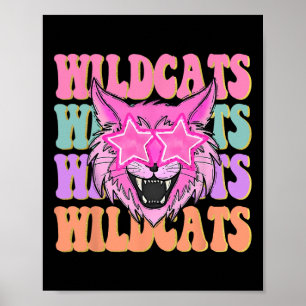 Wildcats School Mascot Poster