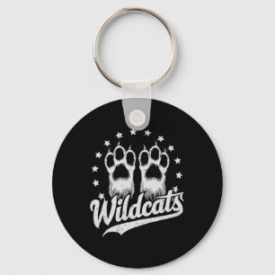 Wildcats School Sports Fan Team Spirit Back To Sch Keychain