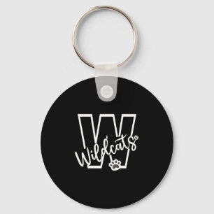 Wildcats School Sports Fan Team Spirit Footll Sell Keychain