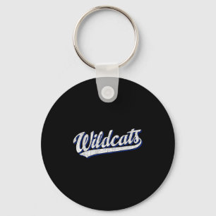 Wildcats Vintage Sports Name Design Gifts Men Wome Keychain