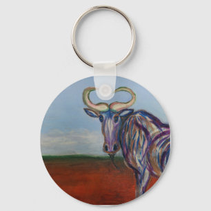 Wildebeest Keychain