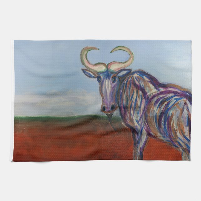 Wildebeest Kitchen Towel (Horizontal)