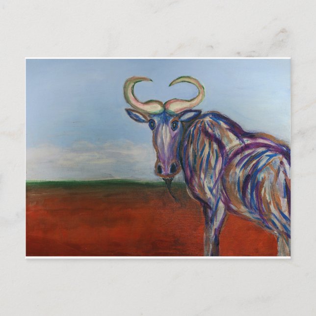 Wildebeest Postcard (Front)
