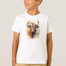 Wildebeest Watercolor