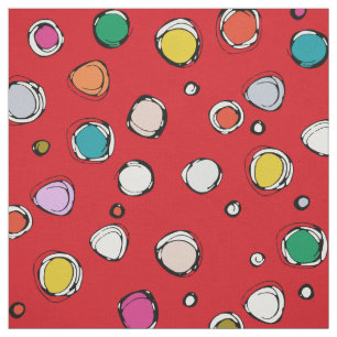 wilderdot red fabric
