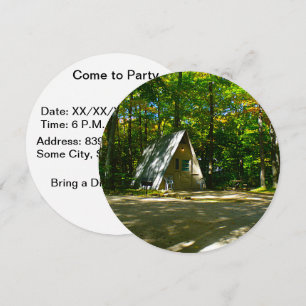 Wilderness A-Frame Camping at Campground Invitation