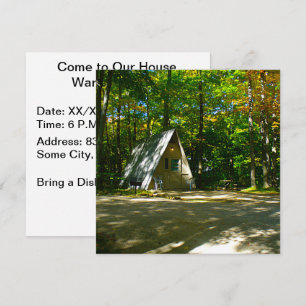 Wilderness A-Frame Camping at Campground Invitation