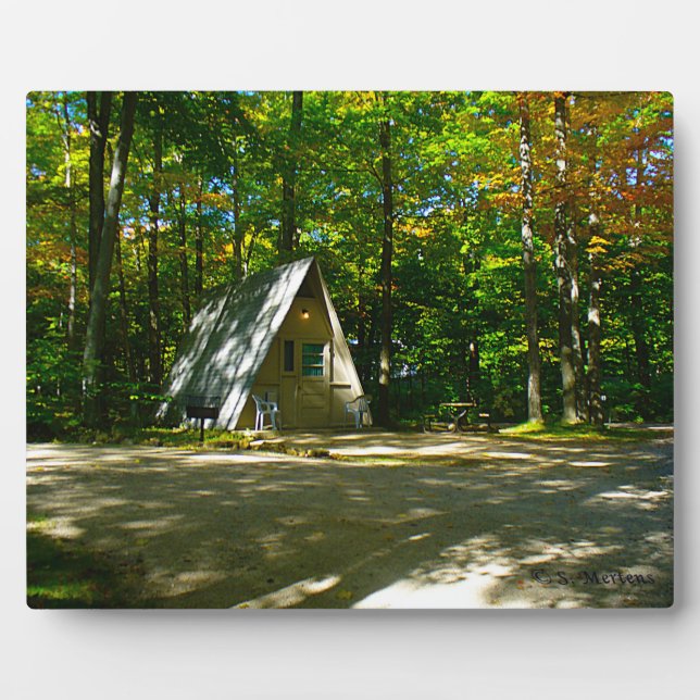 Wilderness A-Frame Camping at Campground Plaque (Front)