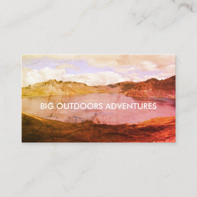 Wilderness Adventure Guide Voyage Carte de visite (Devant)