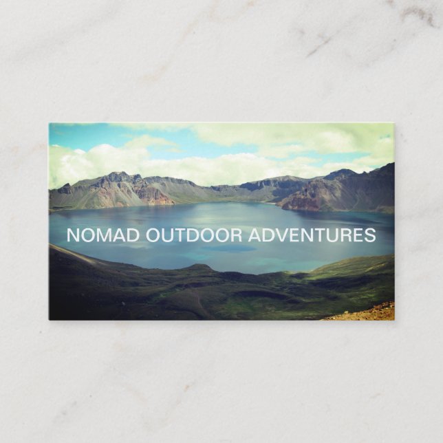 Wilderness Adventure Trip Guide Business Cards (Front)