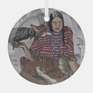 "Wilderness Allies" Glass Ornament